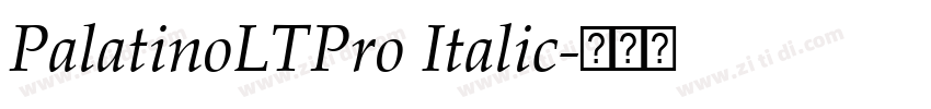PalatinoLTPro Italic字体转换 PalatinoLTPro Italic字体转换